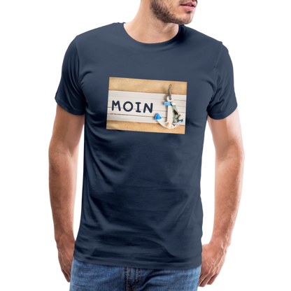 Männer Premium T-Shirt - Moin Anker - Navy