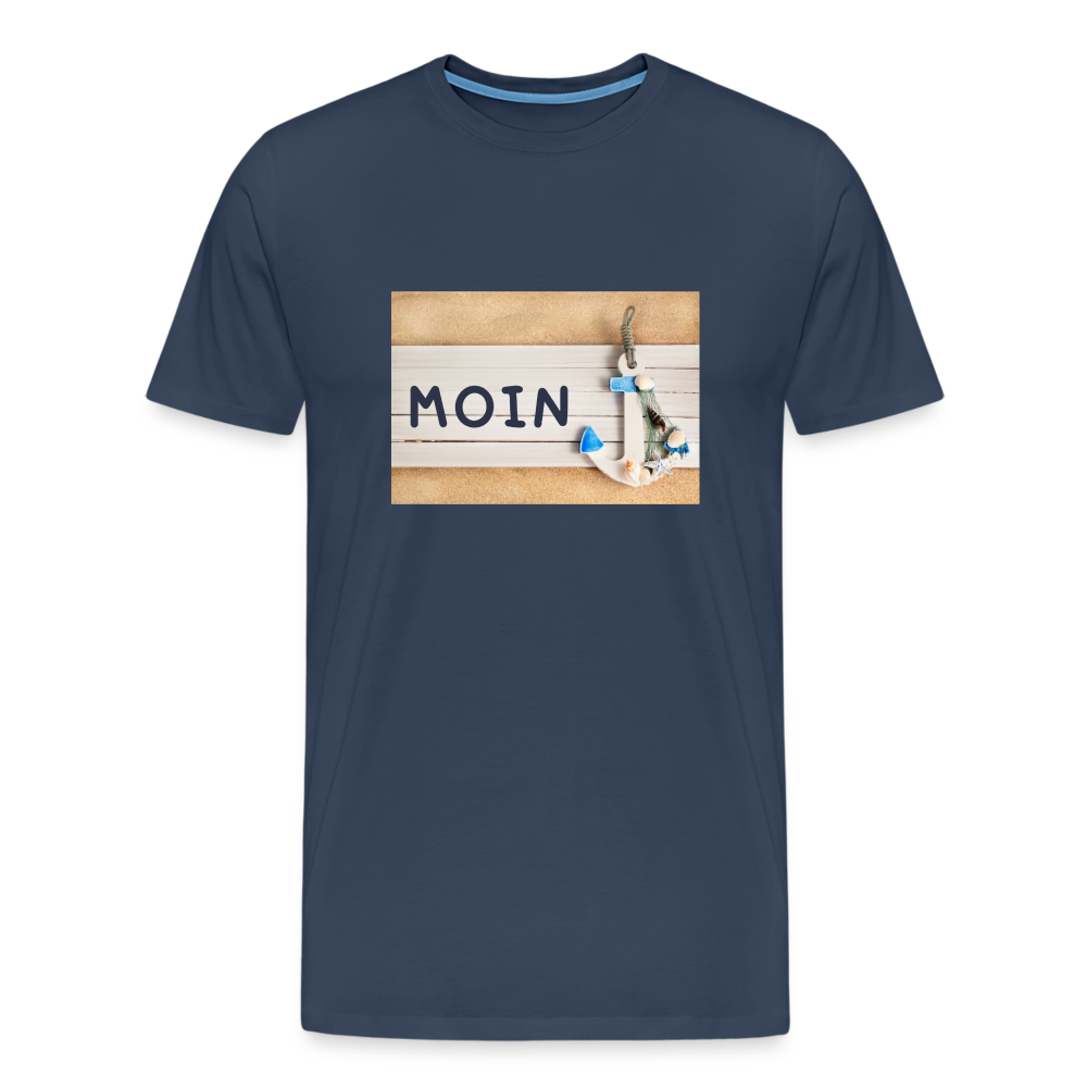 Männer Premium T-Shirt - Moin Anker - Navy