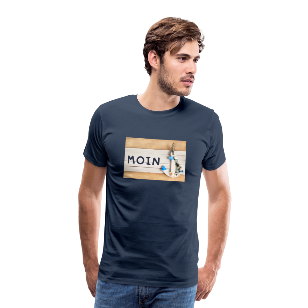 Männer Premium T-Shirt - Moin Anker - Navy