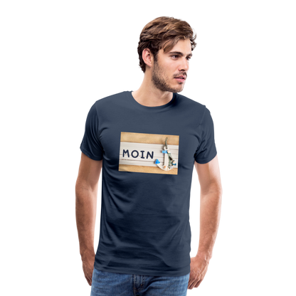 Männer Premium T-Shirt - Moin Anker - Navy