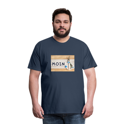 Männer Premium T-Shirt - Moin Anker - Navy