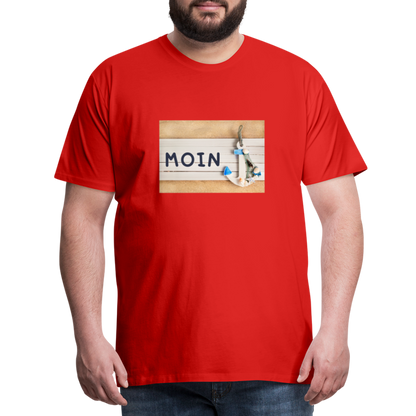 Männer Premium T-Shirt - Moin Anker - Rot