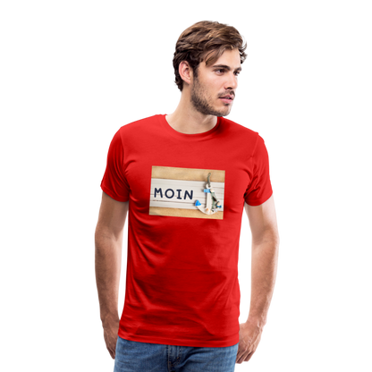 Männer Premium T-Shirt - Moin Anker - Rot