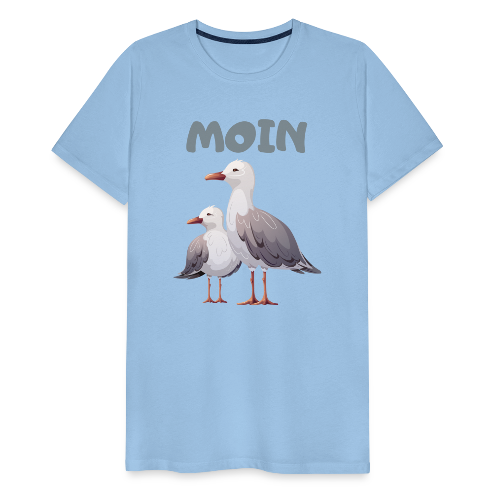 Männer Premium T-Shirt - Moin Möwen - Sky