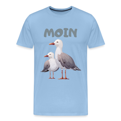 Männer Premium T-Shirt - Moin Möwen - Sky