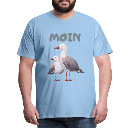 Männer Premium T-Shirt - Moin Möwen - Sky