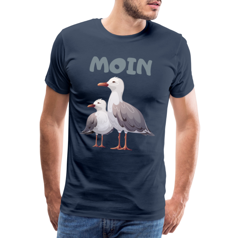 Männer Premium T-Shirt - Moin Möwen - Navy