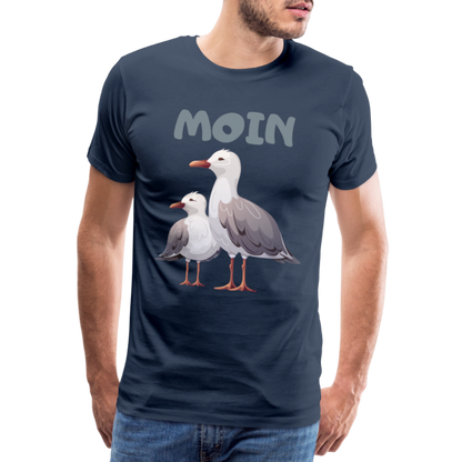 Männer Premium T-Shirt - Moin Möwen - Navy