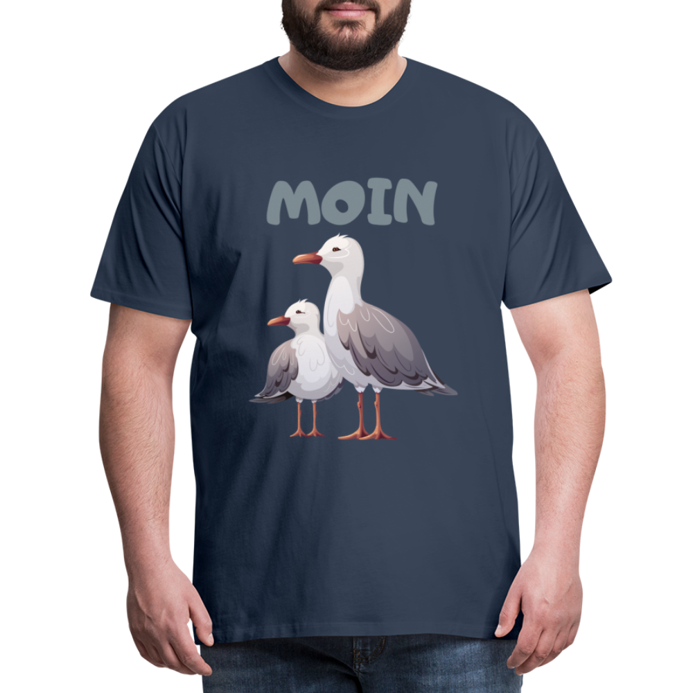 Männer Premium T-Shirt - Moin Möwen - Navy