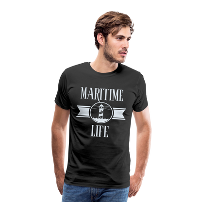 Männer Premium T-Shirt - Maritime Life Light - Schwarz