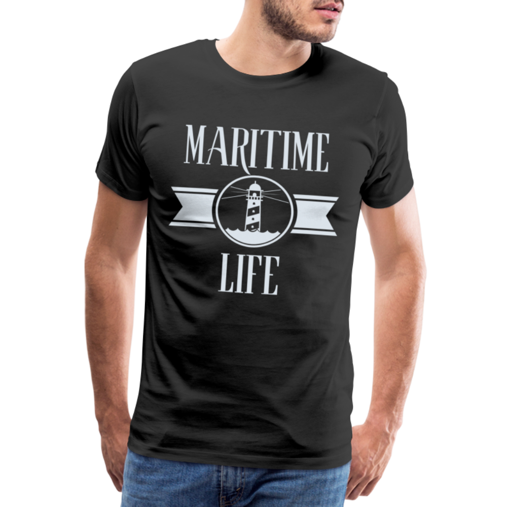 Männer Premium T-Shirt - Maritime Life Light - Schwarz