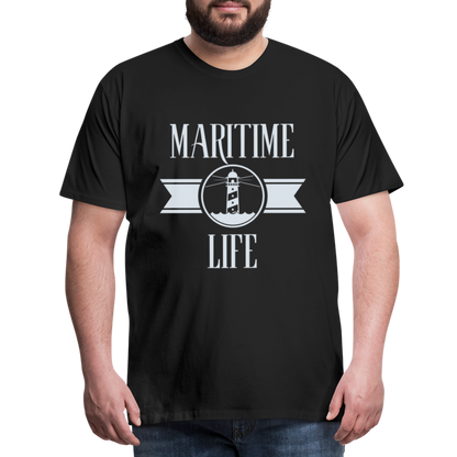 Männer Premium T-Shirt - Maritime Life Light - Schwarz