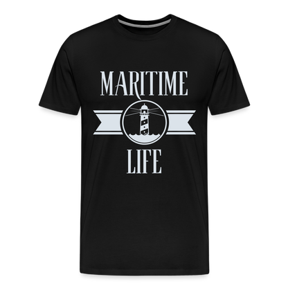 Männer Premium T-Shirt - Maritime Life Light - Schwarz