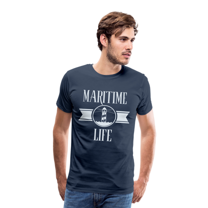 Männer Premium T-Shirt - Maritime Life Light - Navy