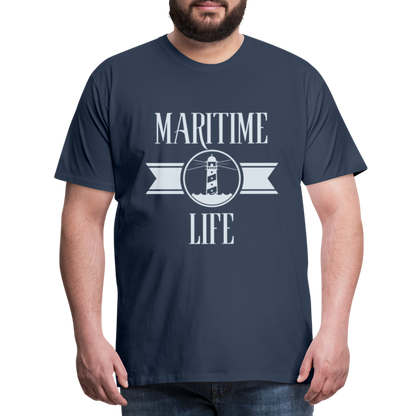 Männer Premium T-Shirt - Maritime Life Light - Navy