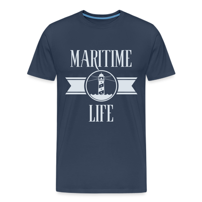 Männer Premium T-Shirt - Maritime Life Light - Navy