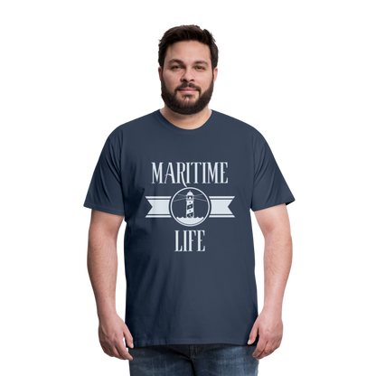 Männer Premium T-Shirt - Maritime Life Light - Navy