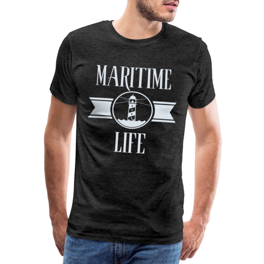 Männer Premium T-Shirt - Maritime Life Light - Anthrazit