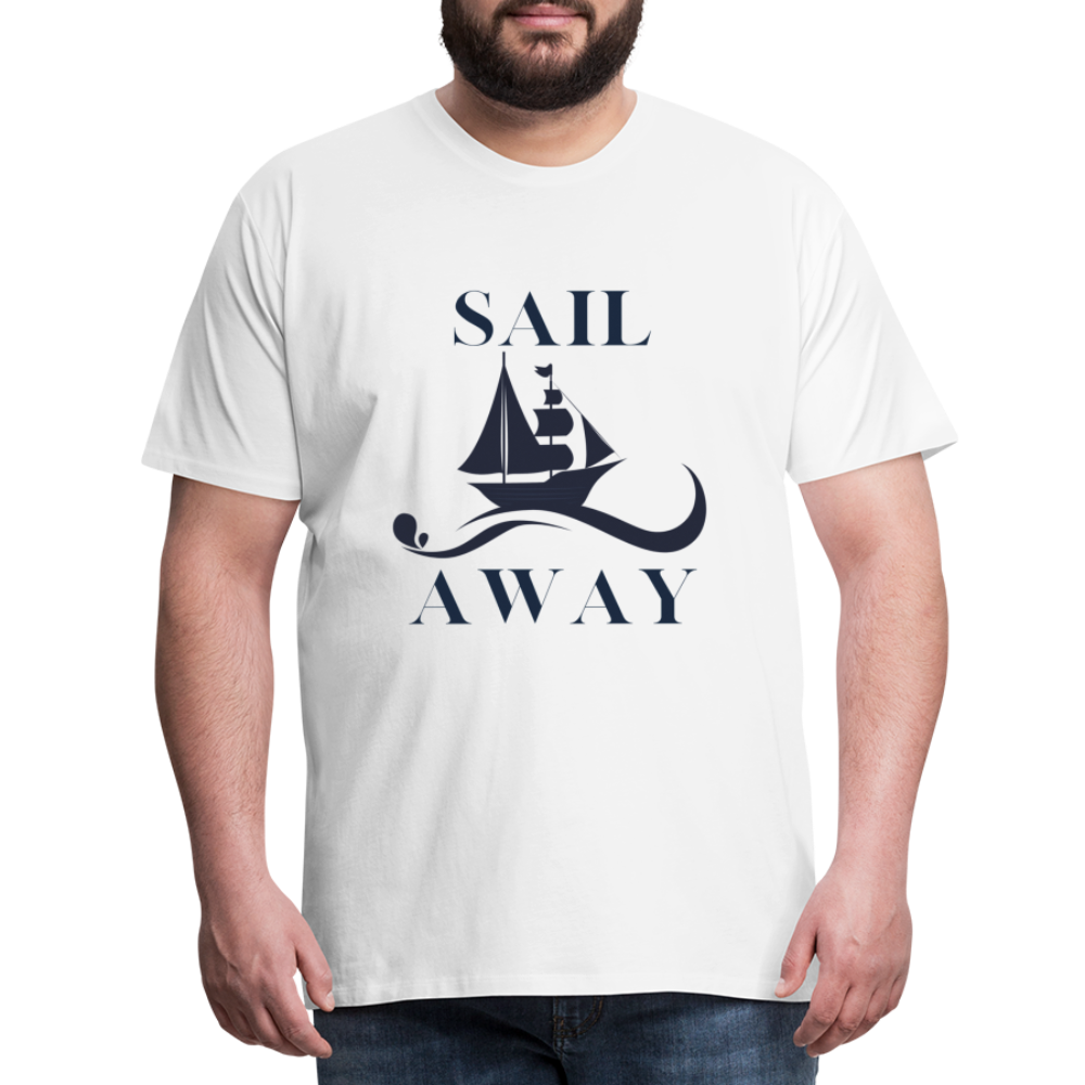 Männer Premium T-Shirt - Sail Away - weiß