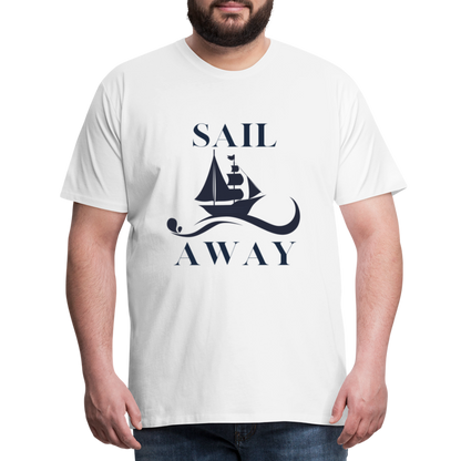 Männer Premium T-Shirt - Sail Away - weiß