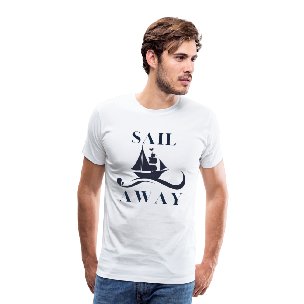 Männer Premium T-Shirt - Sail Away - weiß