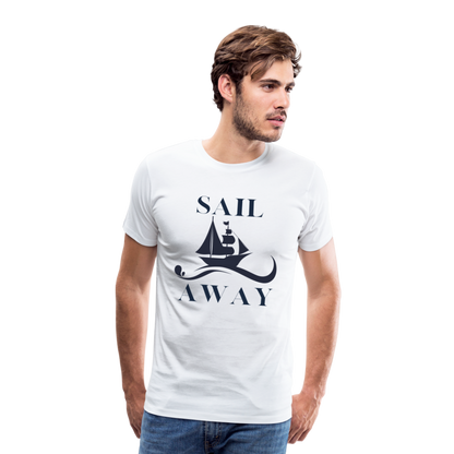 Männer Premium T-Shirt - Sail Away - weiß