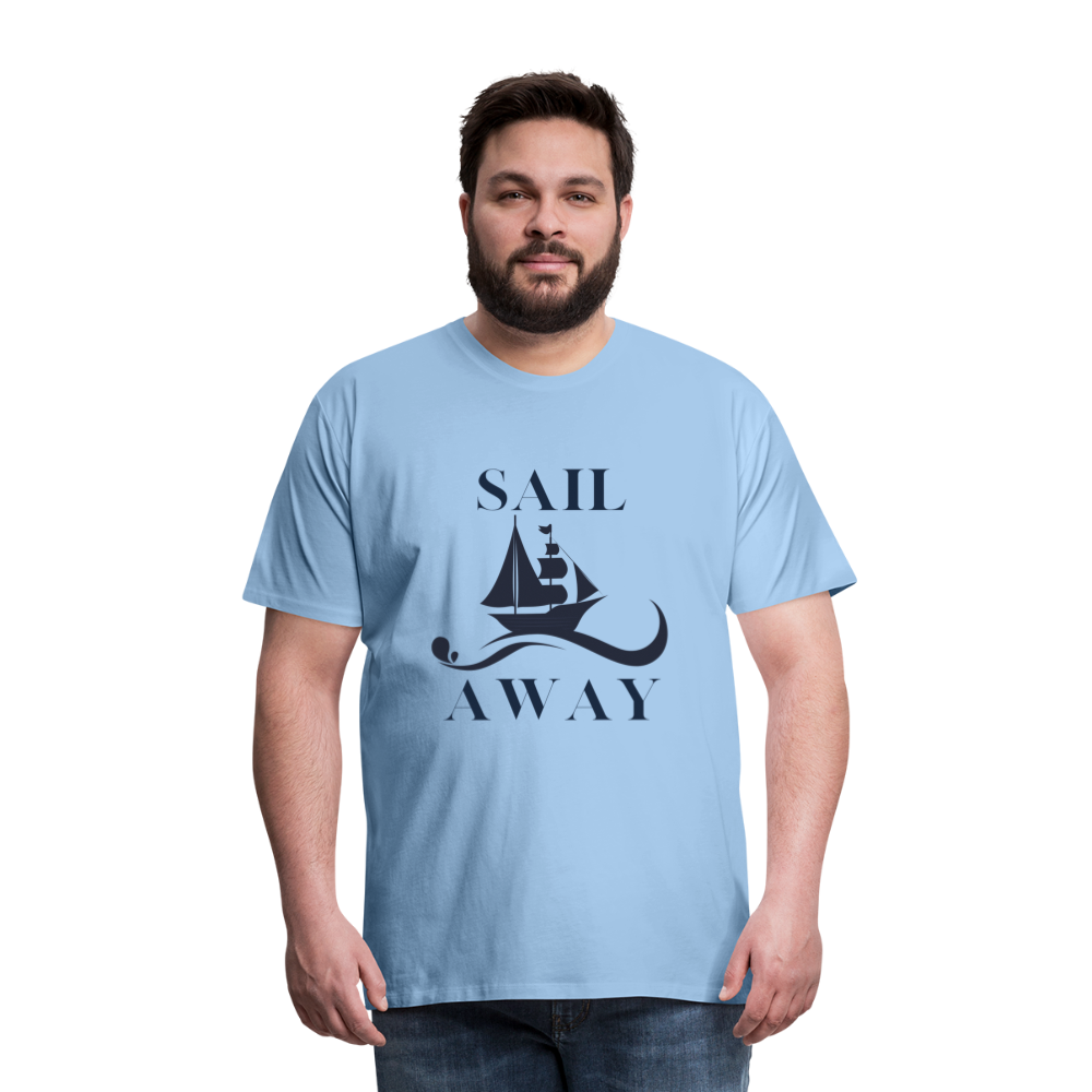 Männer Premium T-Shirt - Sail Away - Sky