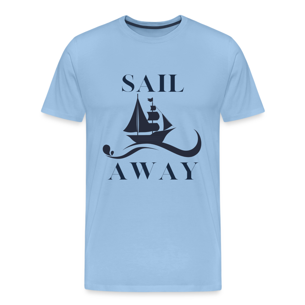 Männer Premium T-Shirt - Sail Away - Sky