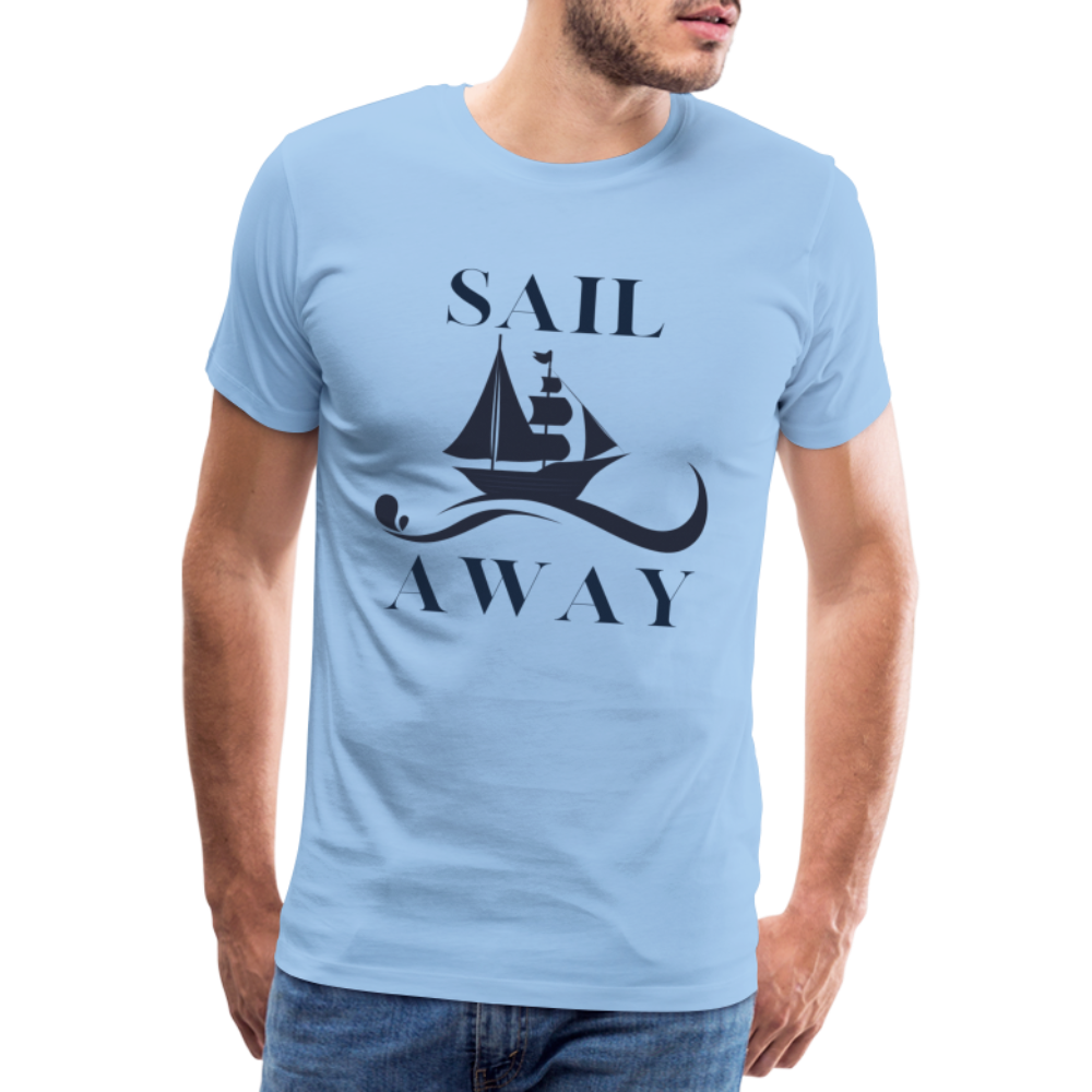 Männer Premium T-Shirt - Sail Away - Sky