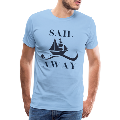 Männer Premium T-Shirt - Sail Away - Sky