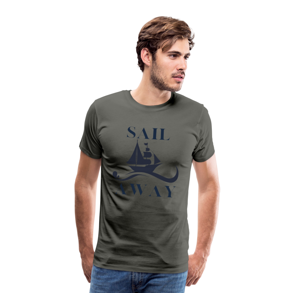 Männer Premium T-Shirt - Sail Away - Asphalt