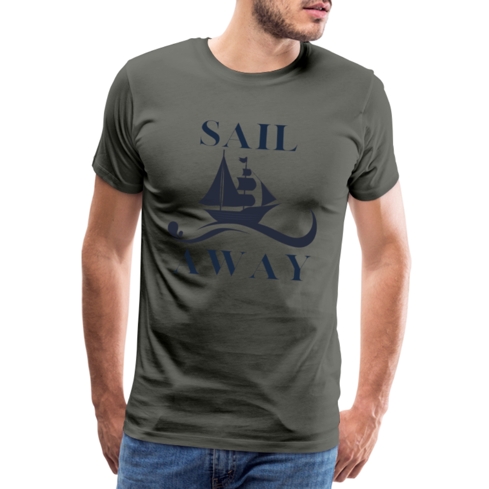 Männer Premium T-Shirt - Sail Away - Asphalt