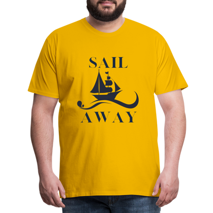 Männer Premium T-Shirt - Sail Away - Sonnengelb