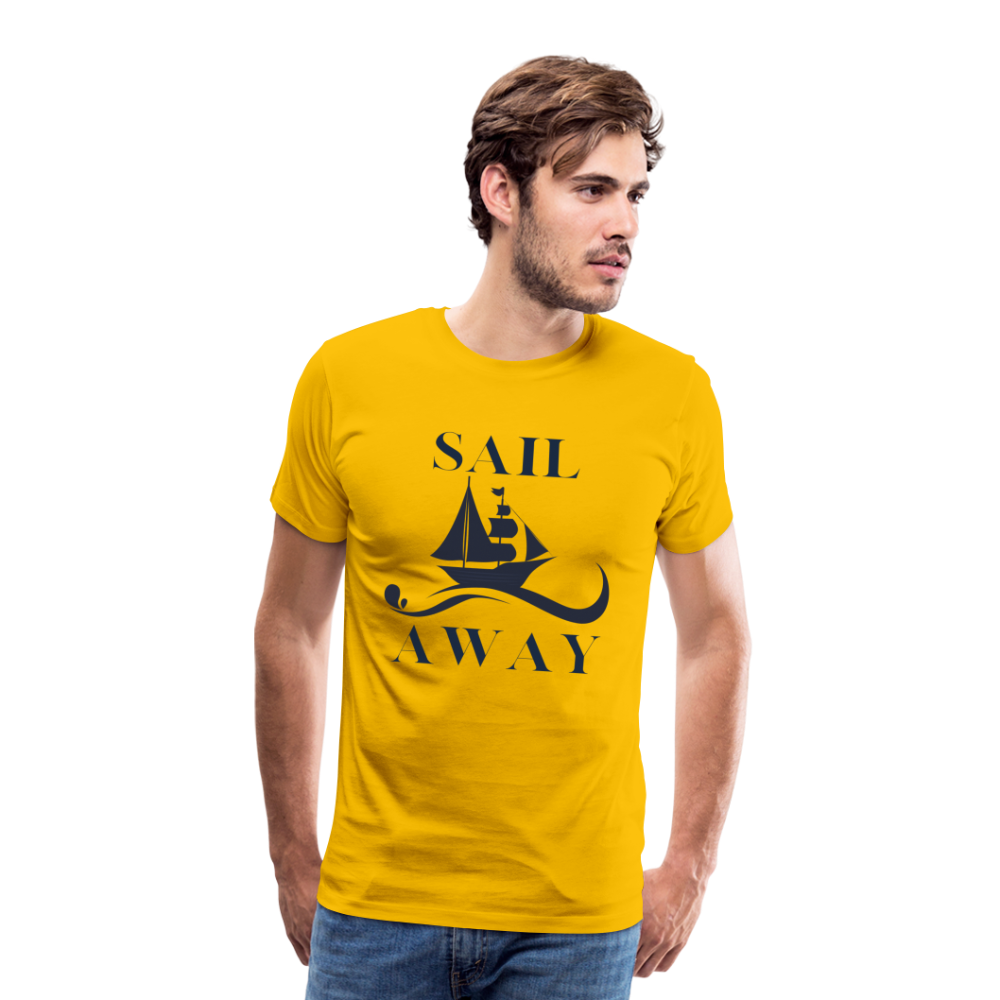 Männer Premium T-Shirt - Sail Away - Sonnengelb