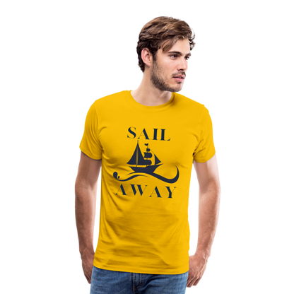 Männer Premium T-Shirt - Sail Away - Sonnengelb