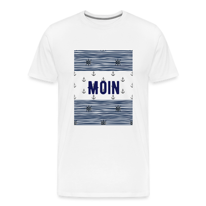 Männer Premium T-Shirt - Moin - weiß