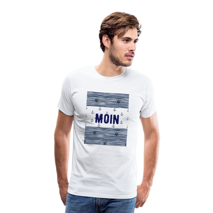 Männer Premium T-Shirt - Moin - weiß