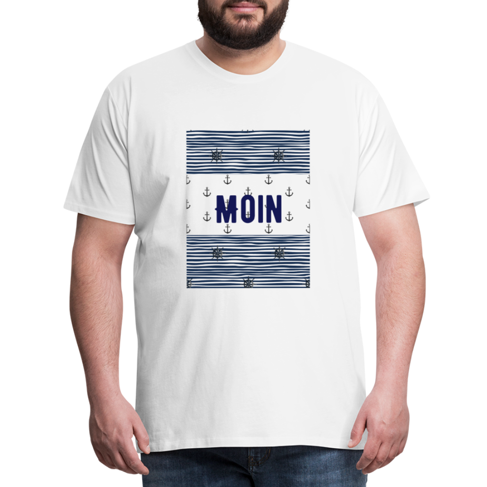 Männer Premium T-Shirt - Moin - weiß