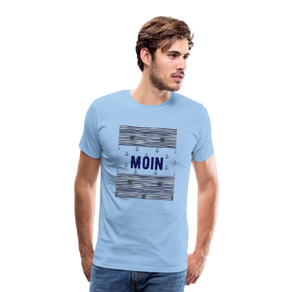 Männer Premium T-Shirt - Moin - Sky