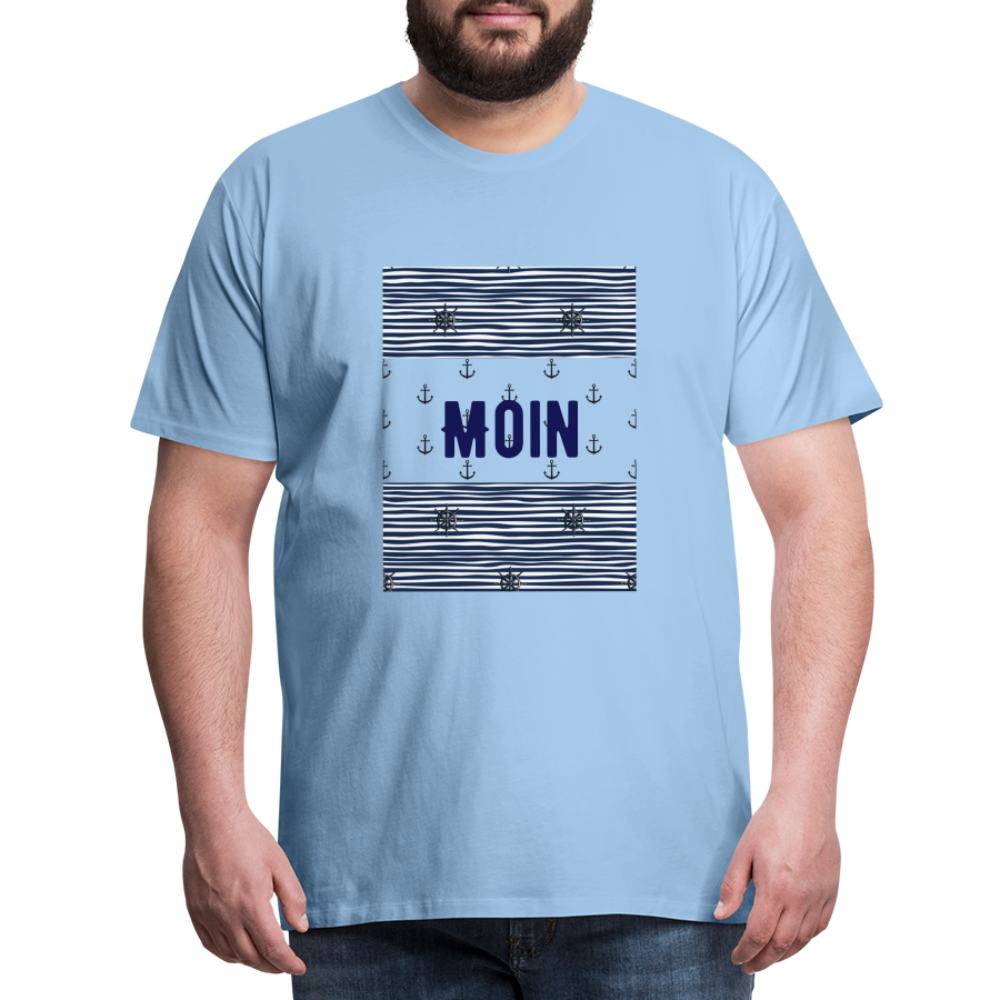 Männer Premium T-Shirt - Moin - Sky