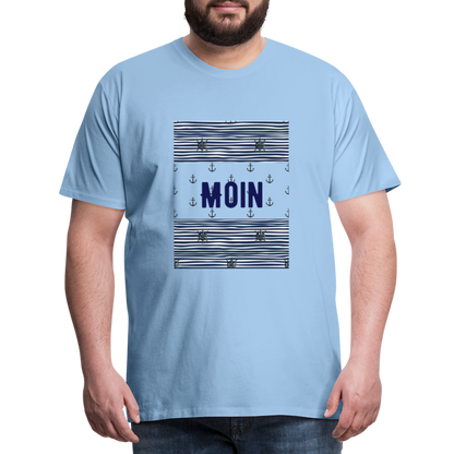 Männer Premium T-Shirt - Moin - Sky