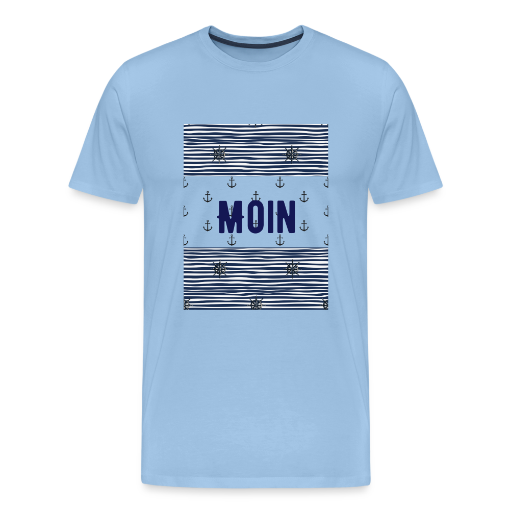 Männer Premium T-Shirt - Moin - Sky