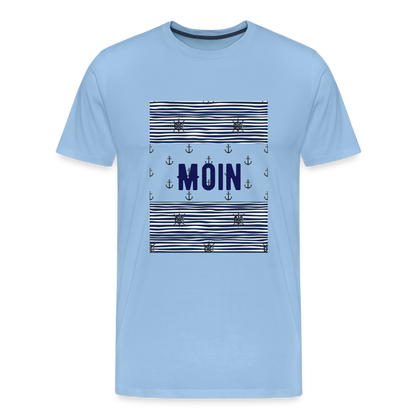 Männer Premium T-Shirt - Moin - Sky