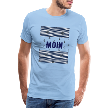 Männer Premium T-Shirt - Moin - Sky