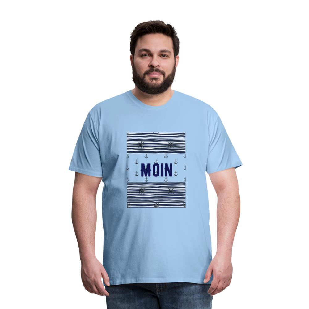 Männer Premium T-Shirt - Moin - Sky