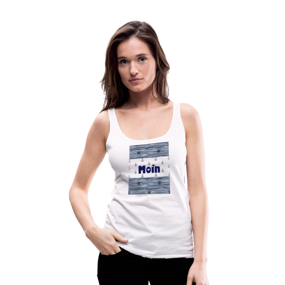 Frauen Premium Tank Top - MOIN - weiß