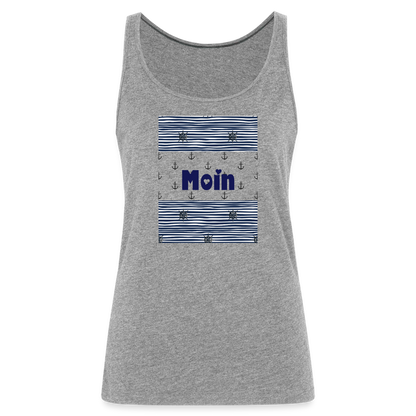 Frauen Premium Tank Top - MOIN - Grau meliert