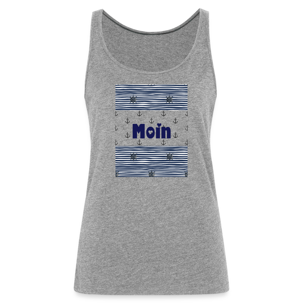 Frauen Premium Tank Top - MOIN - Grau meliert