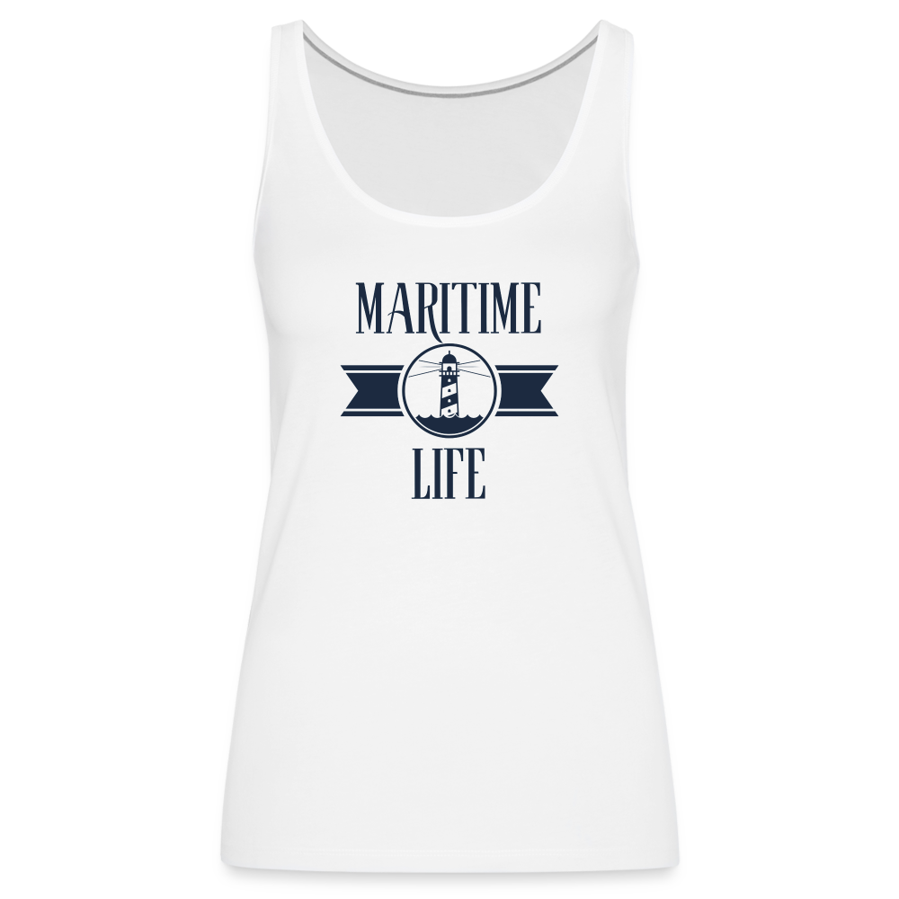 Frauen Premium Tank Top - Maritime Life - weiß