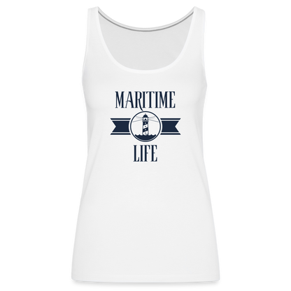 Frauen Premium Tank Top - Maritime Life - weiß